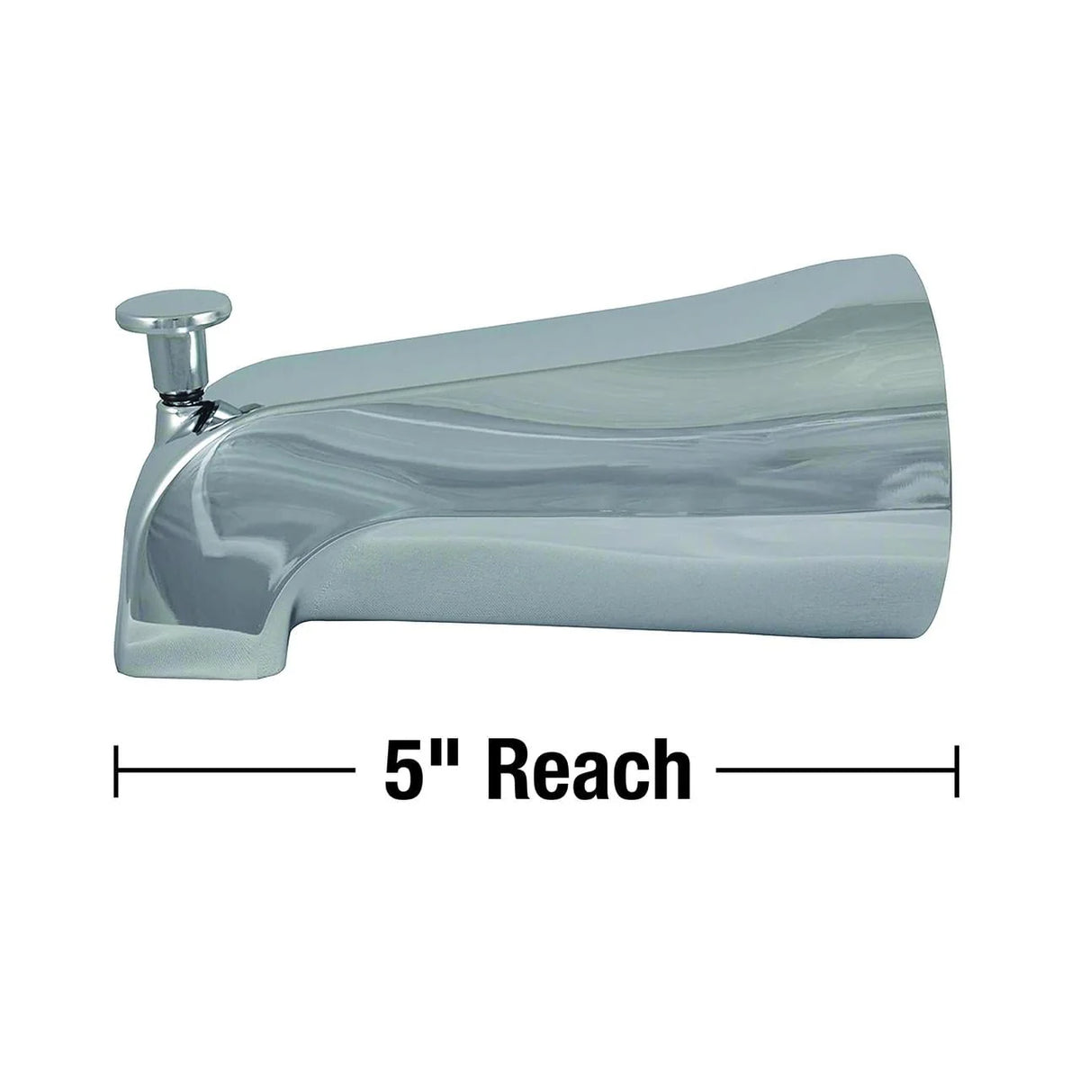 Metal Tub Spout with Diverter in Chrome L169156