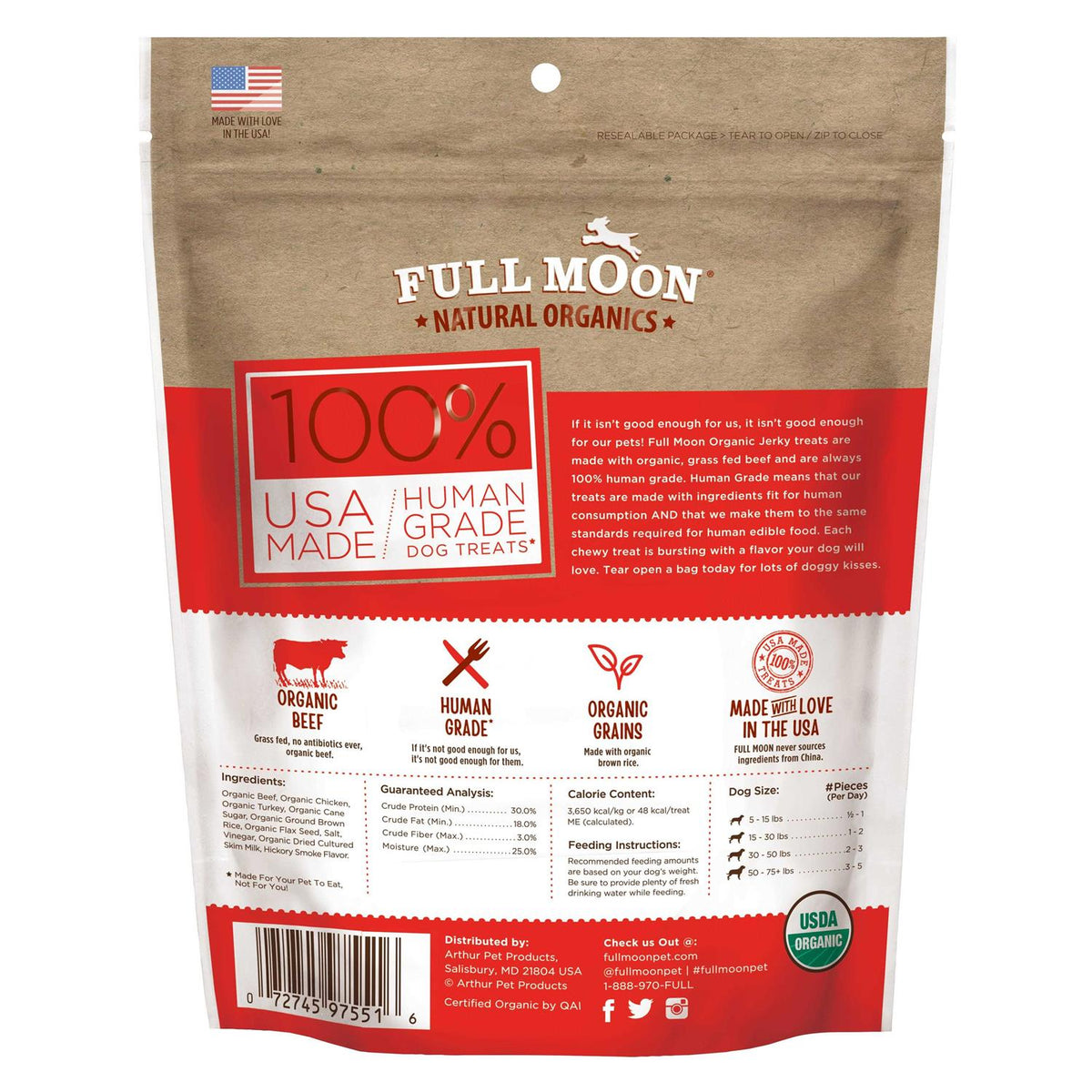Organic Beef Jerky Dog Treats M183247