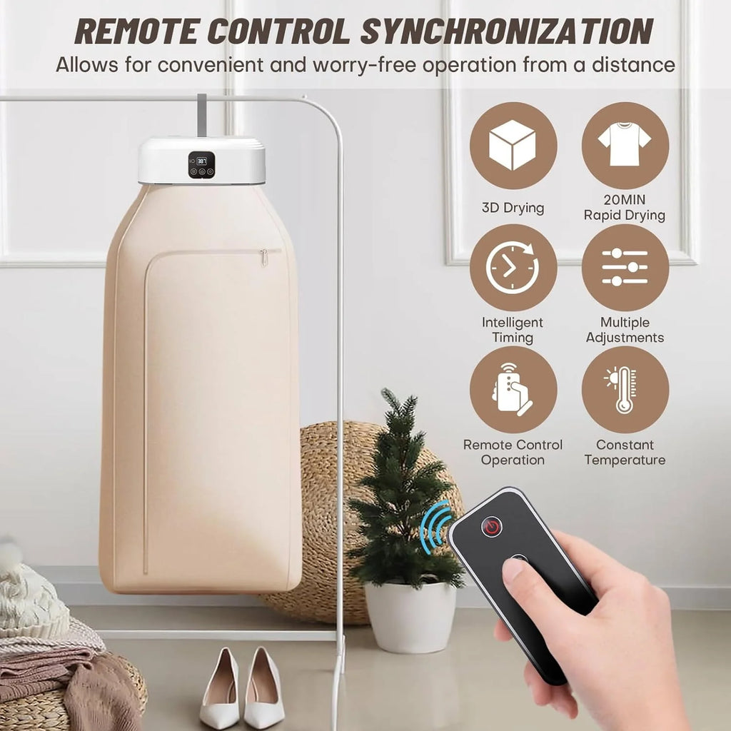 Portable Compact Clothes Dryer with Timer P698