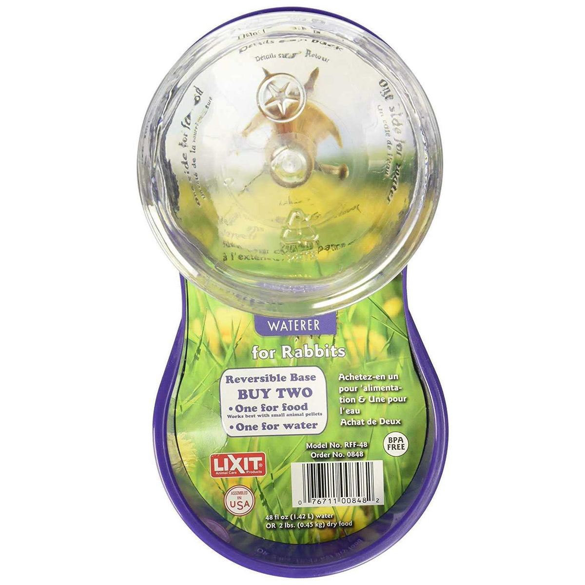 Rabbit Feeder/Water Fountain Z586