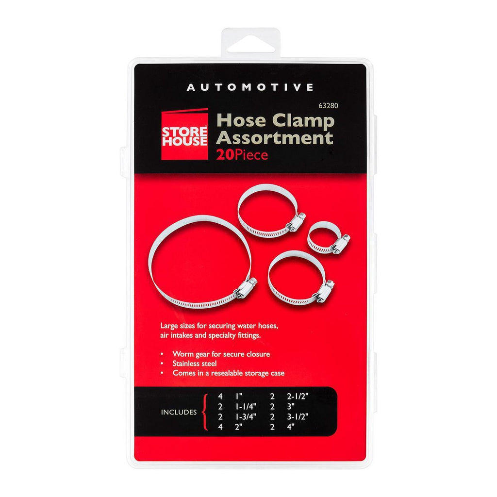 Large Hose Clamp Assortment, 20 Piece P631547