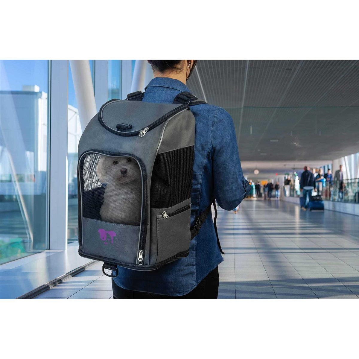 2-in-1 Pet Backpack Travel Carrier J904862
