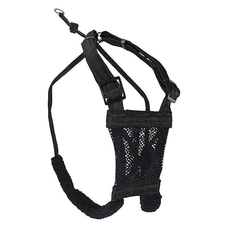 Medium Black Anti Pull Mesh Dog Harness K2850