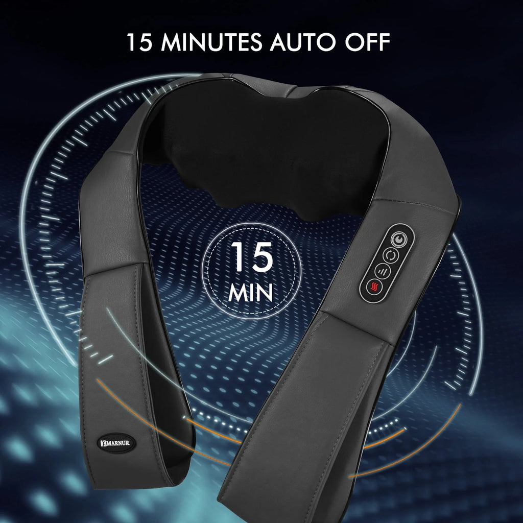 Black 3D Deep Tissue Kneading Shiatsu Neck and Shoulder Massager with Heat U63868