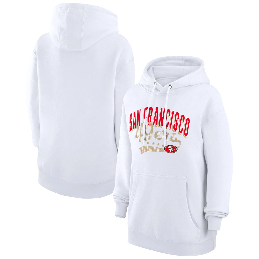 White San Francisco 49ers Pullover Hoodie Y4372