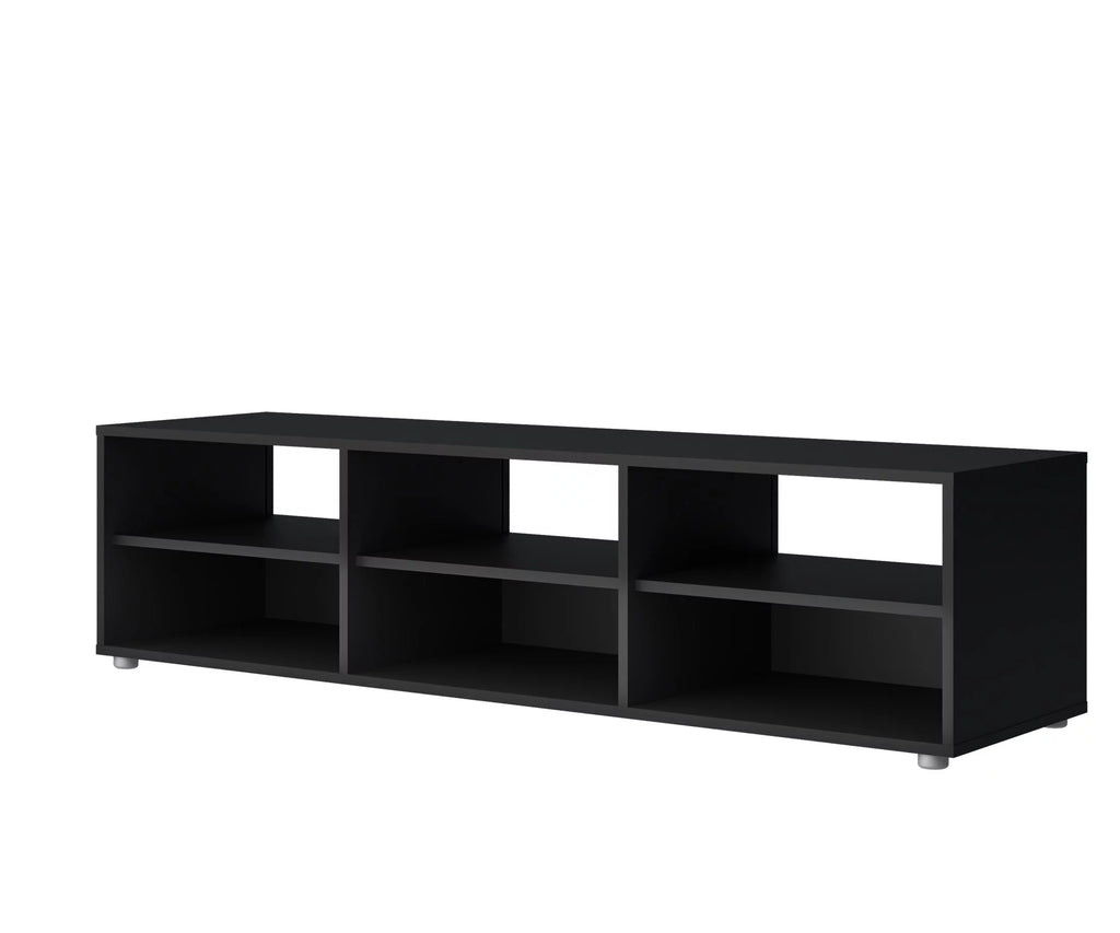 White 6 Shelf TV Stand D27262