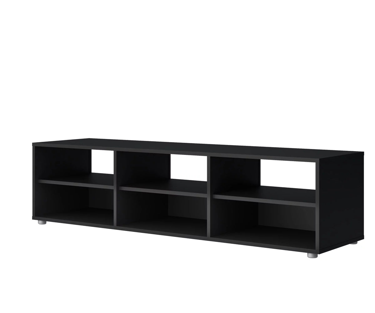 White 6 Shelf TV Stand D27262