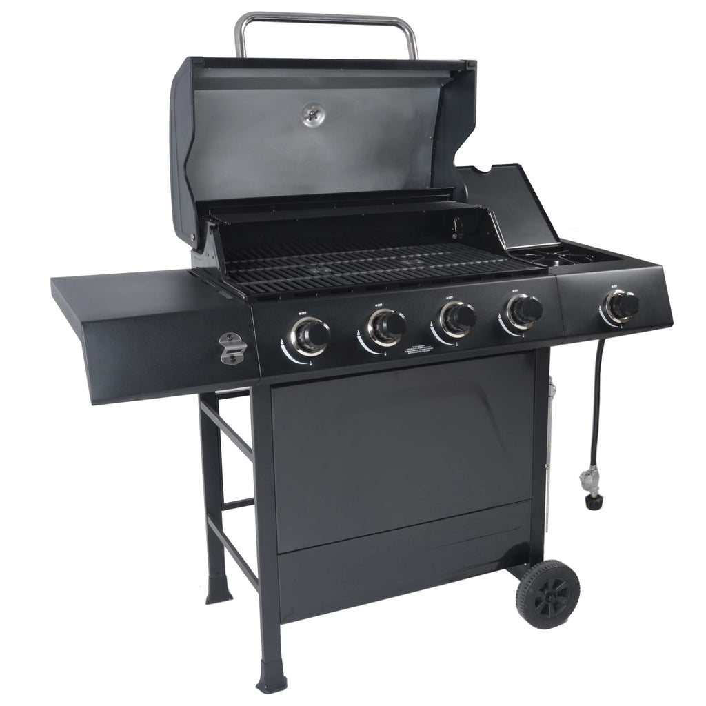 4-Burner Propane Gas Grill with Side Burner N602
