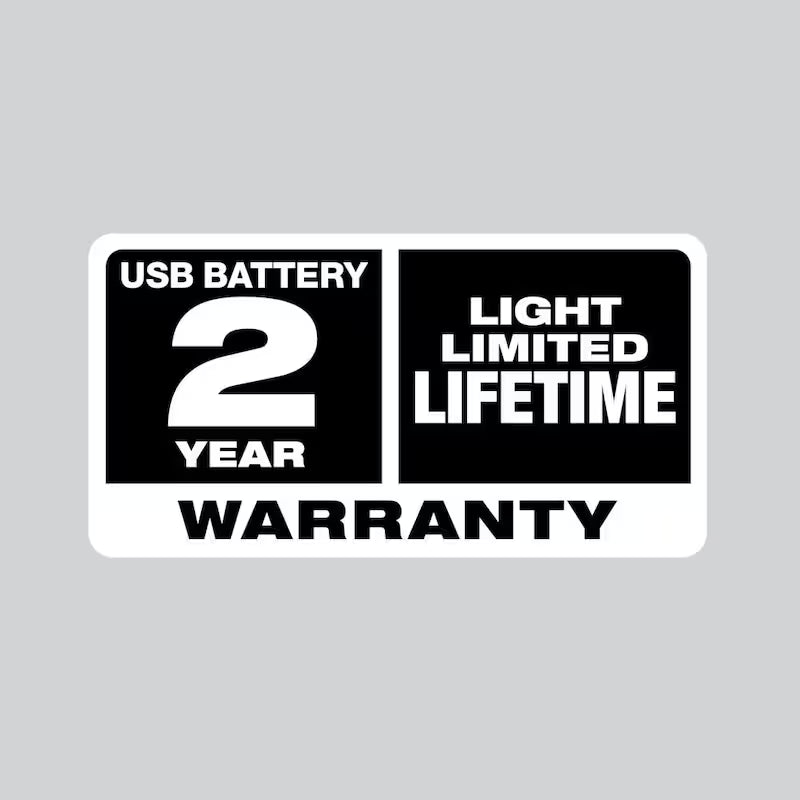 550 Lumens LED USB Pivoting Flood Light & 600 Lumens LED USB Hard Hat Headlamp 2-Pack W106120