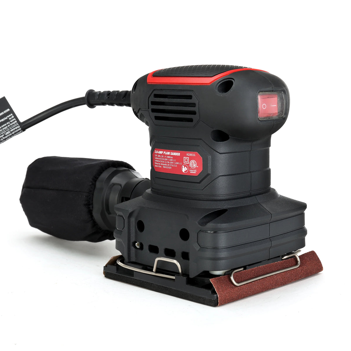 2 Amp Corded 1/4 Sheet Palm Sander with Dust Bag W436