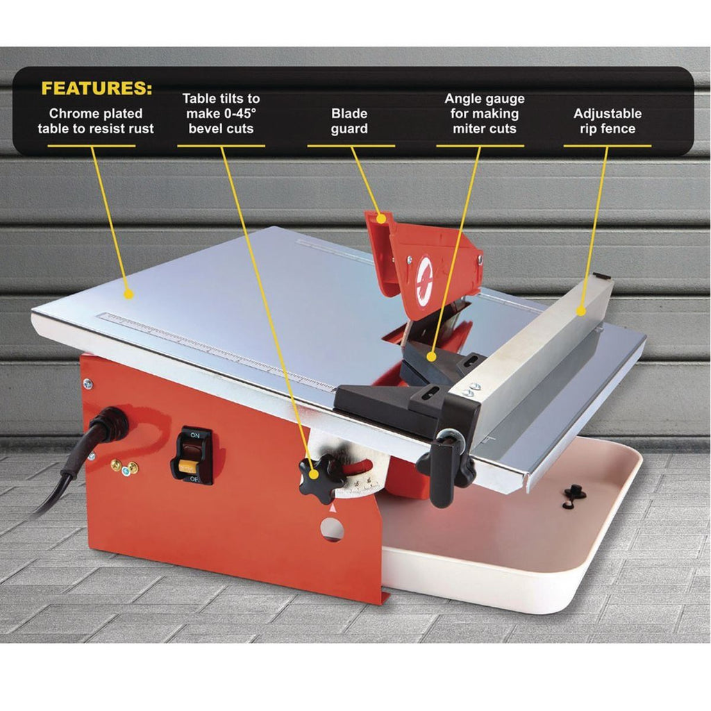 7 in. Table Top Wet Cut Tile Saw I8716