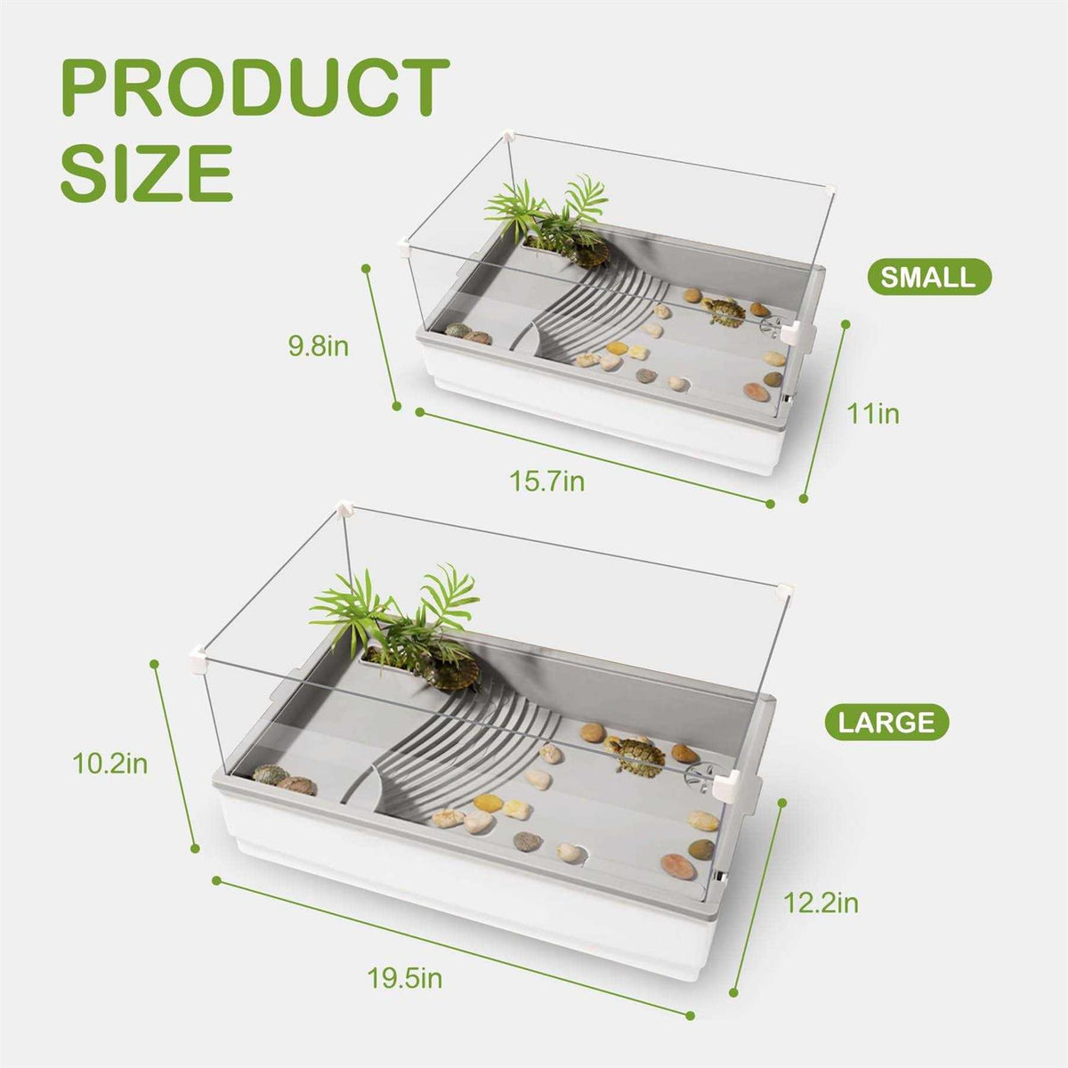 Acrylic Aquatic Turtle Tank Habitat Starter Kit M873628
