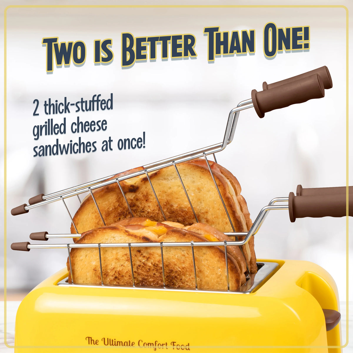 Grilled Cheese Sandwich Toaster with Extra Wide Slots R8412