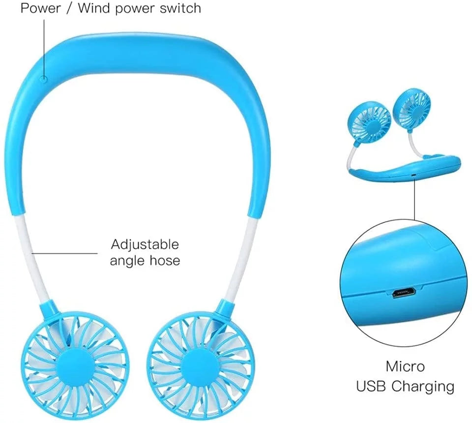 Portable Hands-free Neck Fan with 4 Speeds H211