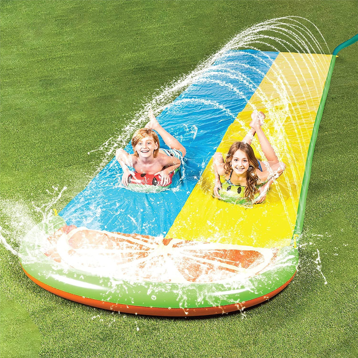 20ft 2 Person Water Slide with 2 Boogie Boards T589384