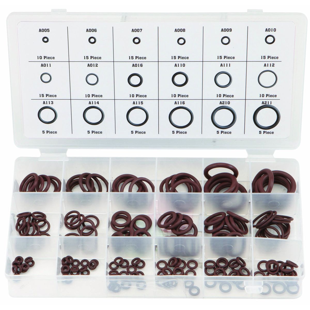 Viton O-Ring Kit, 180 Piece A91730