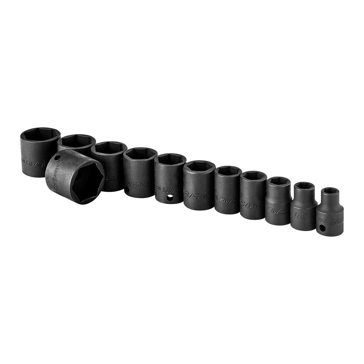 3/8 in. Drive SAE Impact Socket Set, 12 Piece A5912