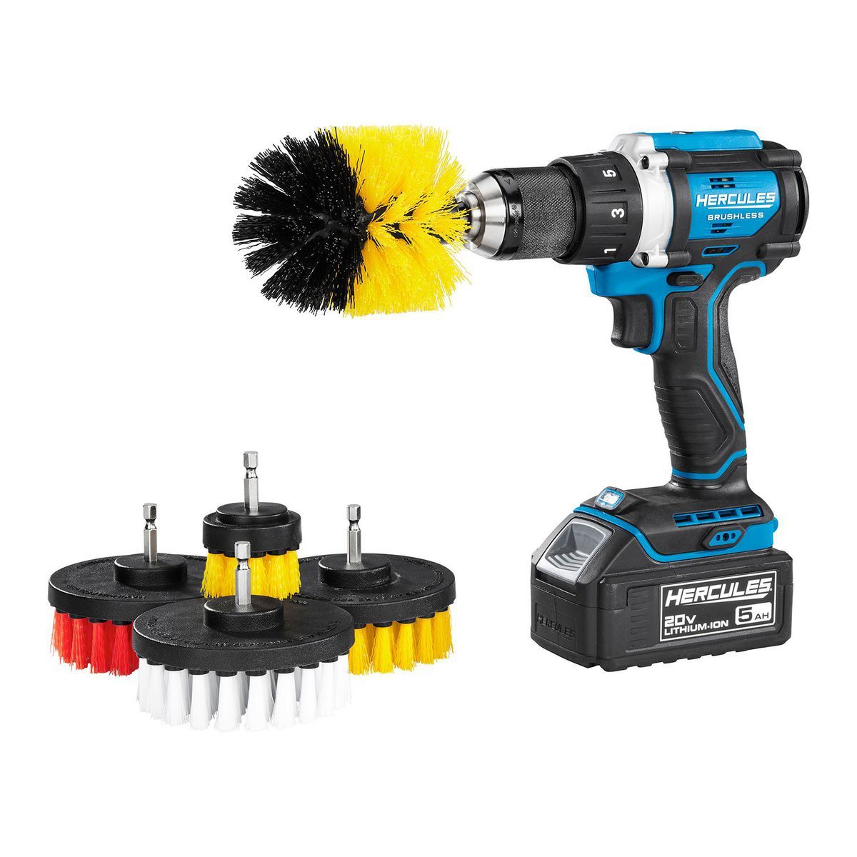 Power Drill Brush Detailing Kit, 5-Piece T469