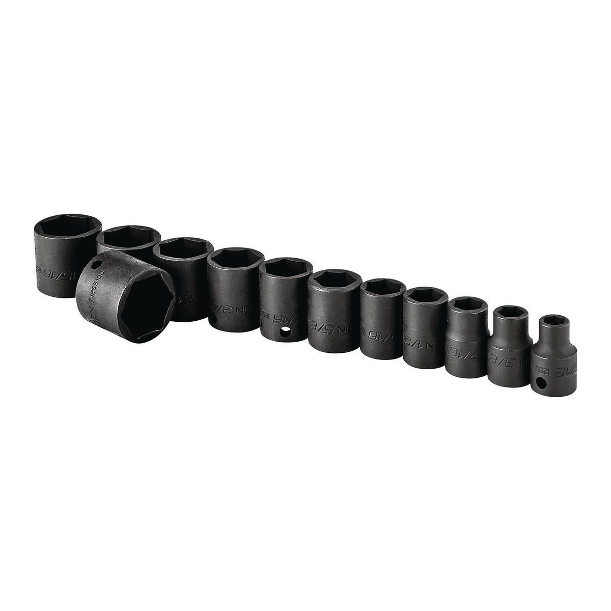 3/8 in. Drive SAE Impact Socket Set, 12 Piece A5912