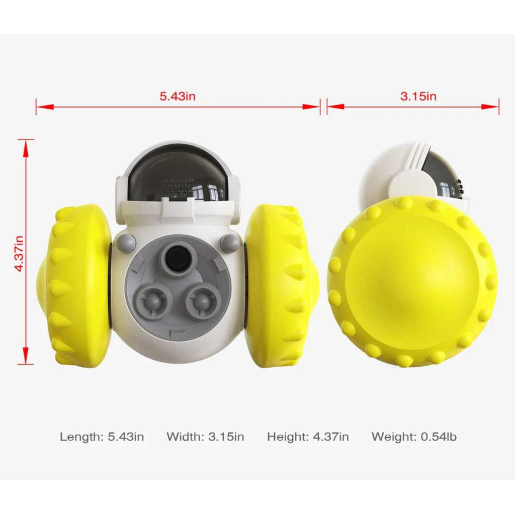 Robot Shaped Treat Dispenser Push Toy V279