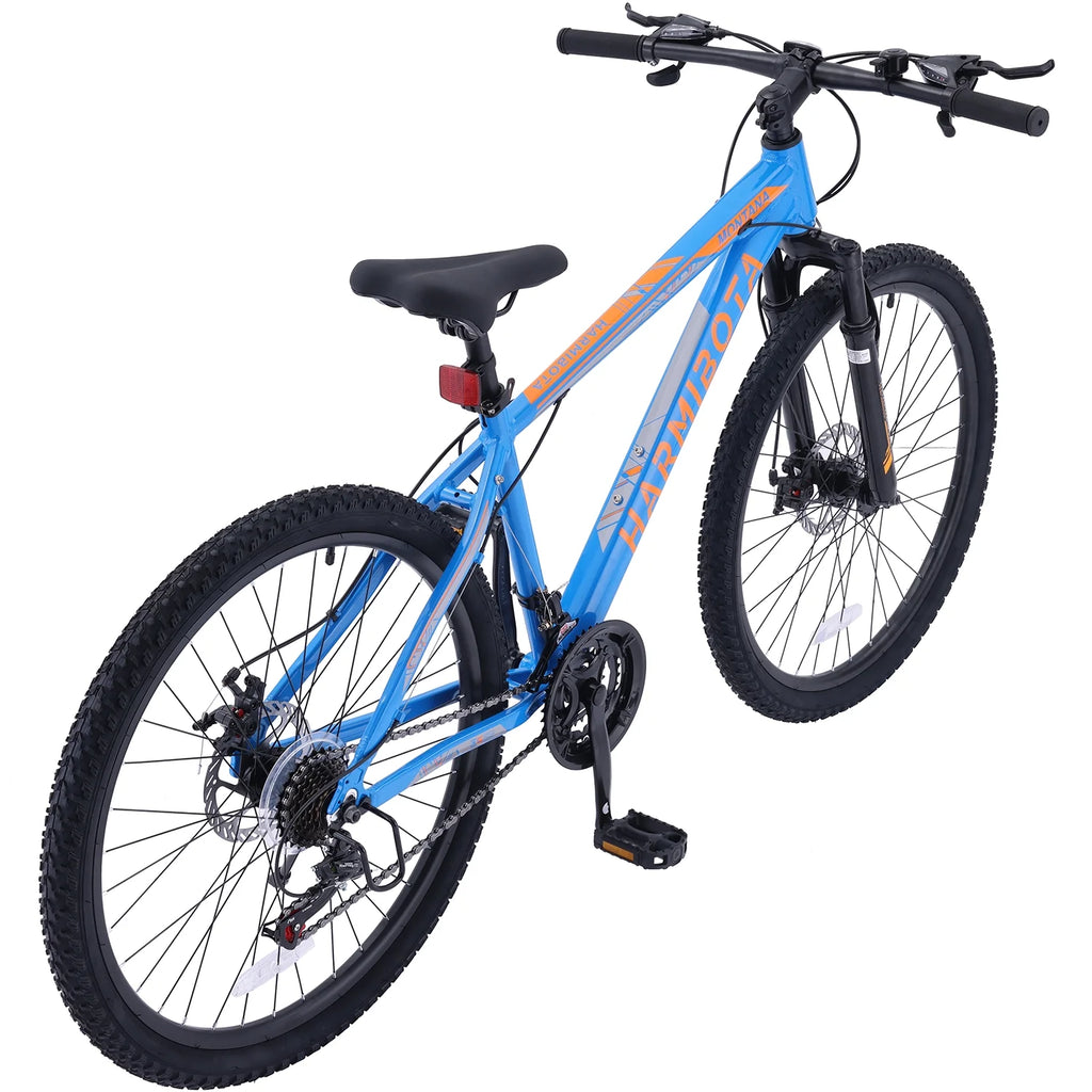 26 Aluminum Mountain Bike with Disc Brakes & Suspension, Black D6457