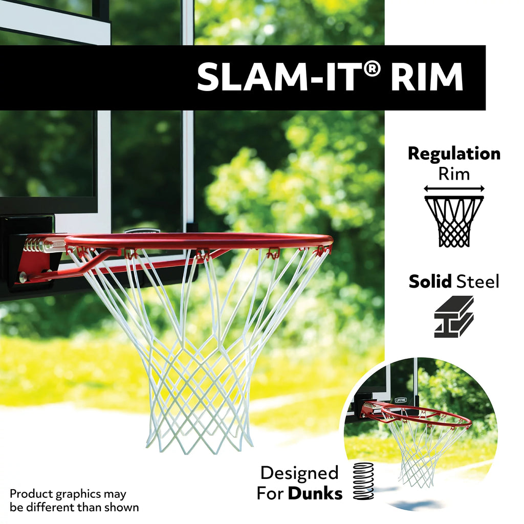 Basketball Backboard and Rim Combo 44 inch Polycarbonate T23360