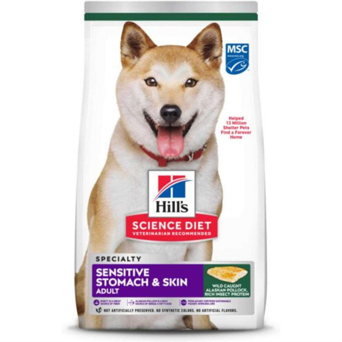 Adult Sensitive Stomach & Skin Pollock Meal M33738