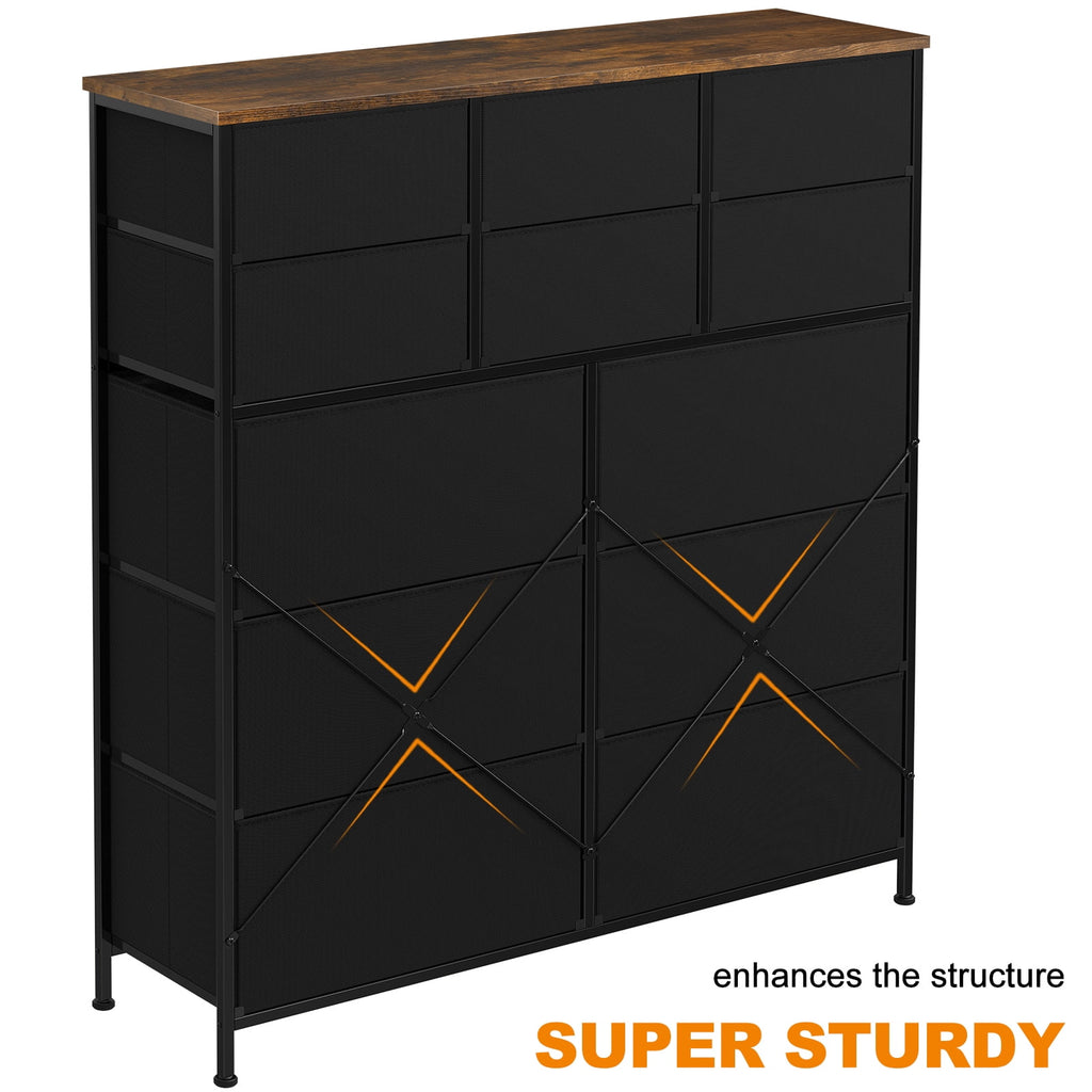 12 Drawer Fabric Storage Dresser B269