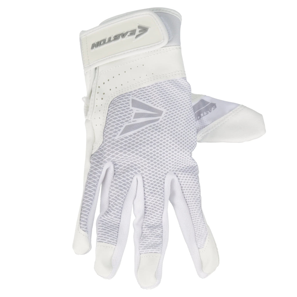 White Large Fastpitch Softball Batting Gloves G38300