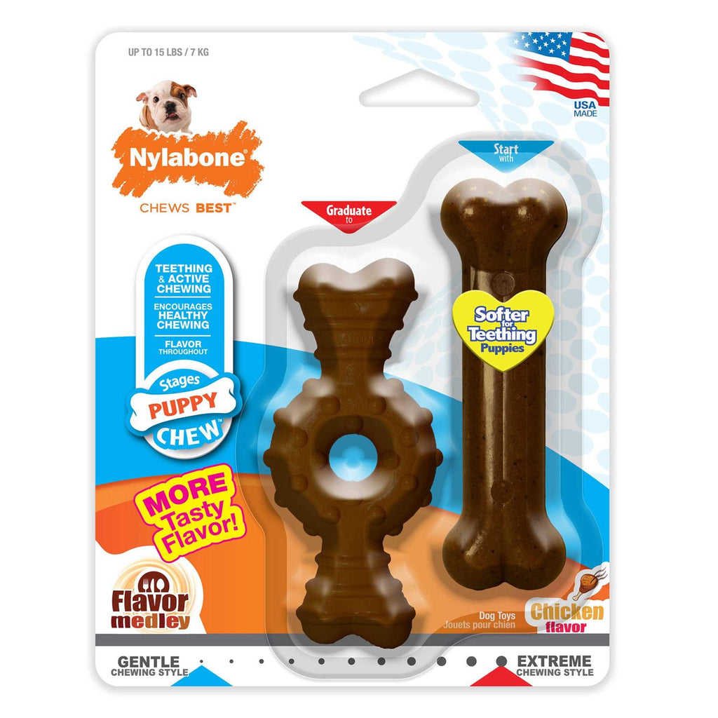Chicken Flavor Puppy Chew Ring Bone Petite I6543