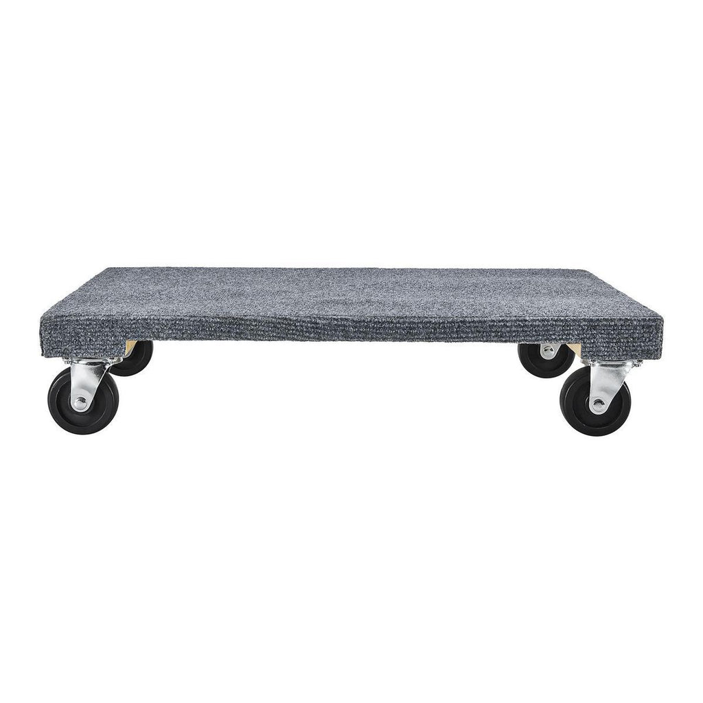 24 in. x 16 in. 1000 lb. Capacity Solid Deck Hardwood Dolly with Carpet H305