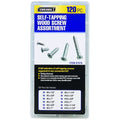Self-Tapping Wood Screw Set, 120 Piece R76864