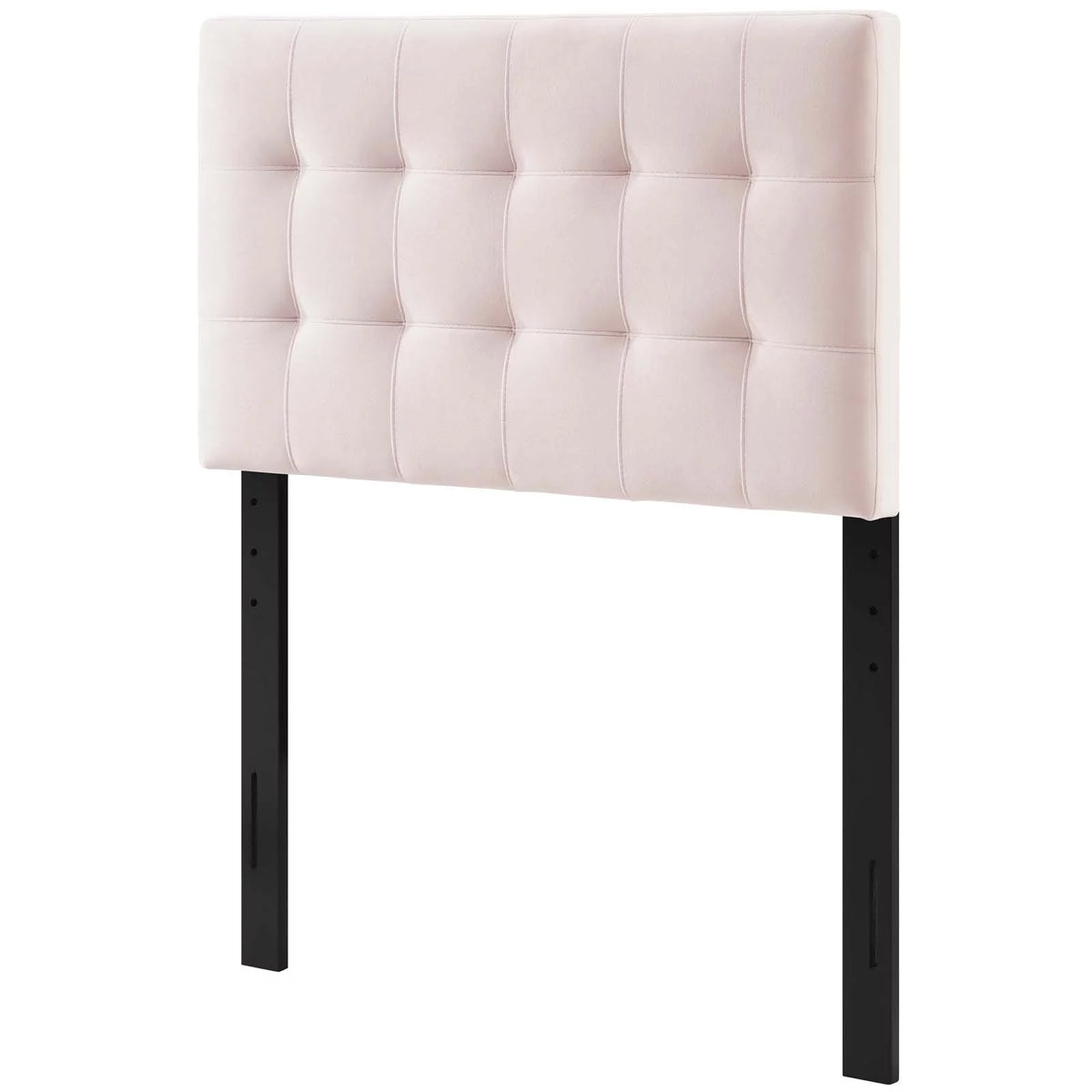Pink Velvet Twin Size Tufted Headboard H40357
