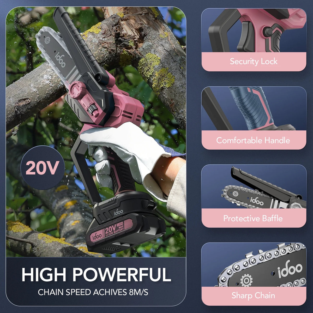 Cordless Handheld Mini Electric Chainsaw L552478