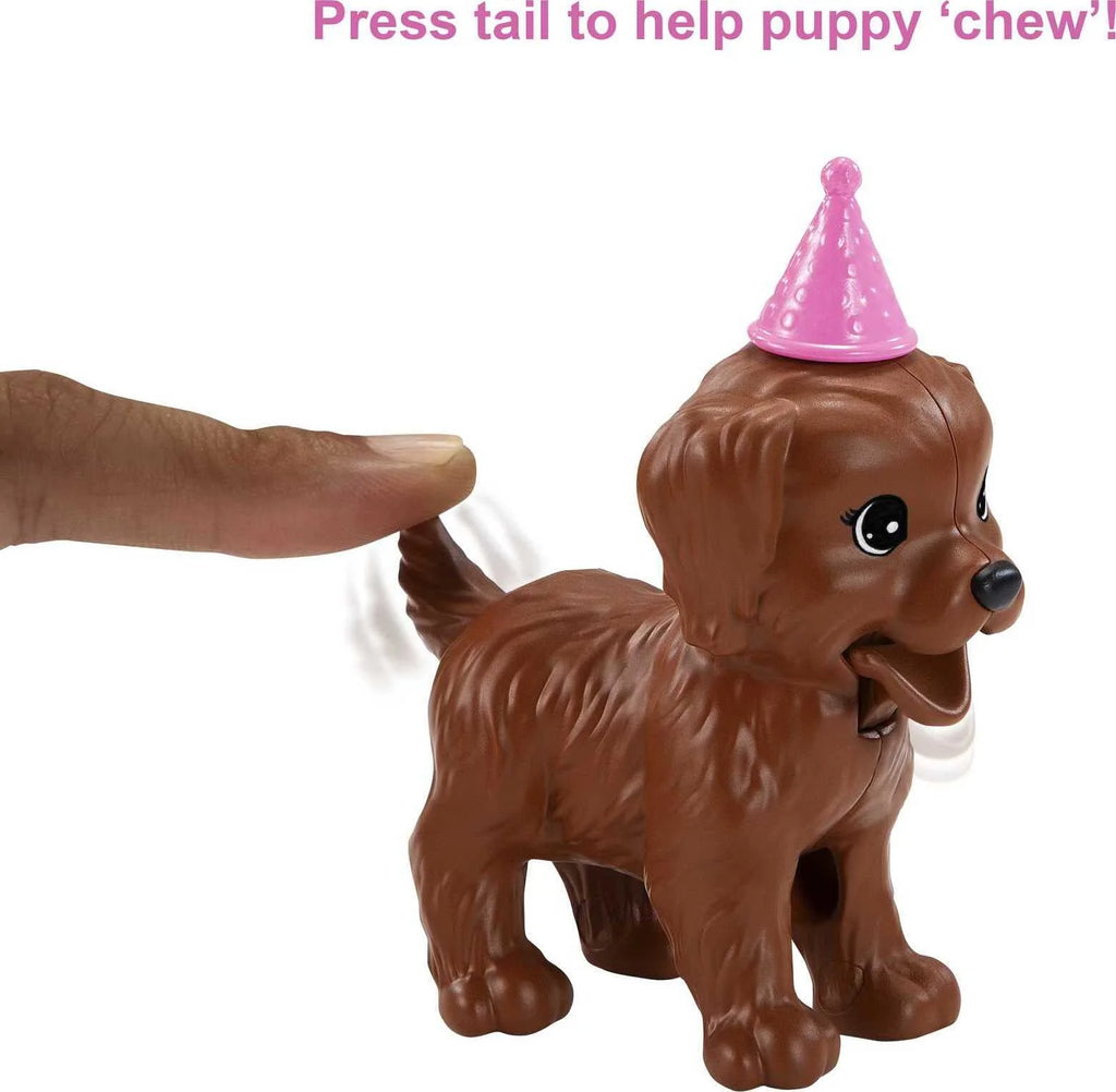 Brunette Doll & Playset with 2 Puppies, Cake Molds, Dough & Accessories N282