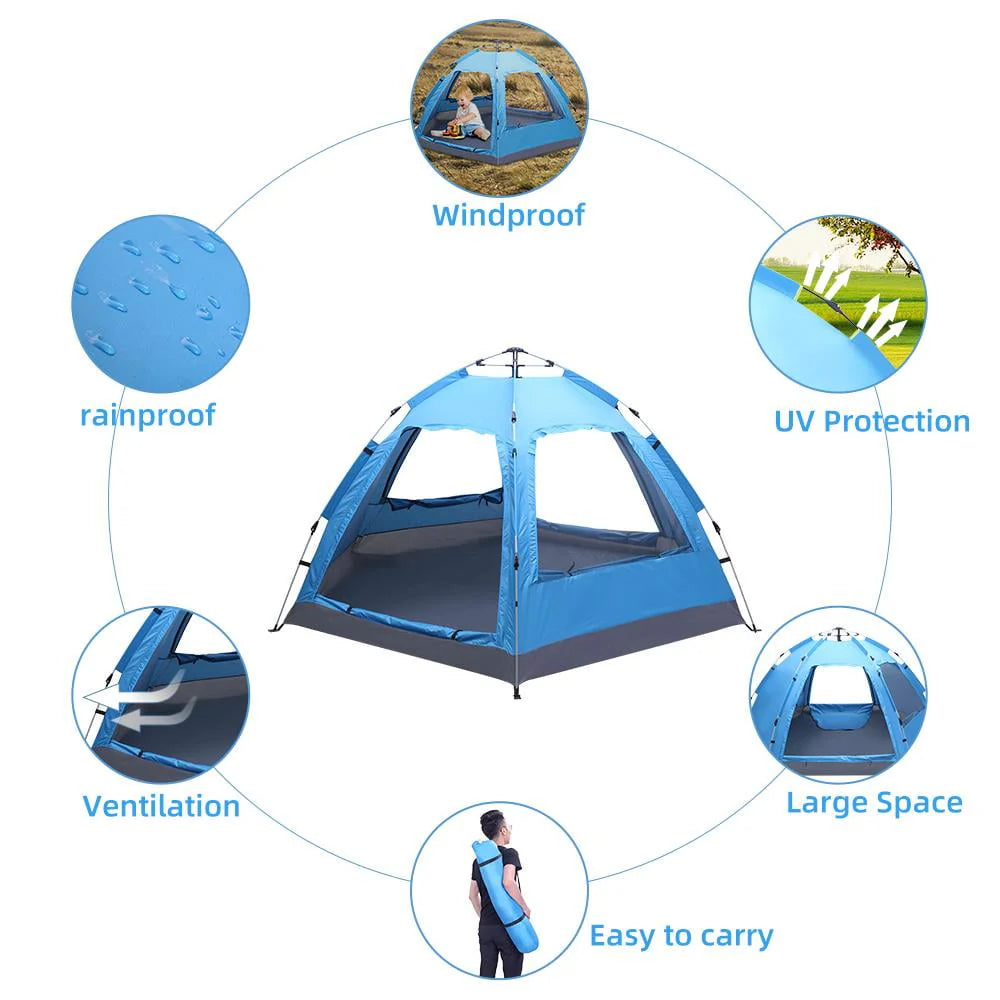 Automatic Waterproof Camping Tent for 3-4 Person P45837