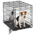 Black Single Door Dog Crate O583