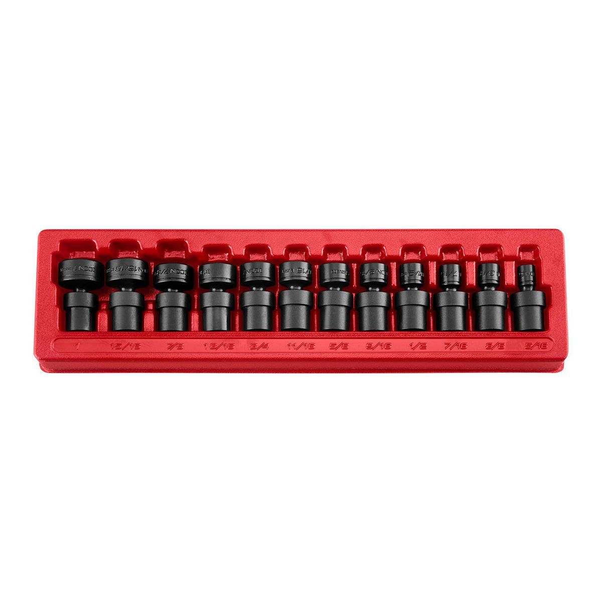 3/8 in. Drive SAE Impact Swivel Socket Set, 12-Piece I7567