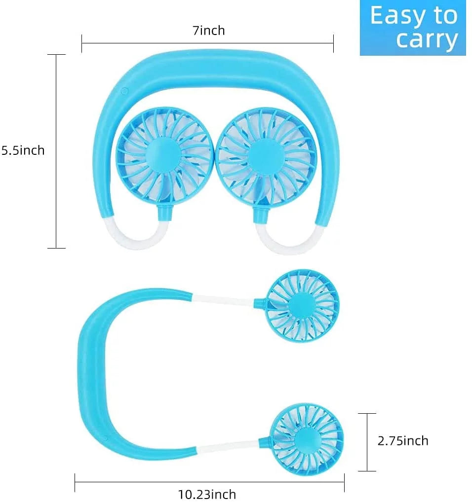 Portable Hands-free Neck Fan with 4 Speeds H211