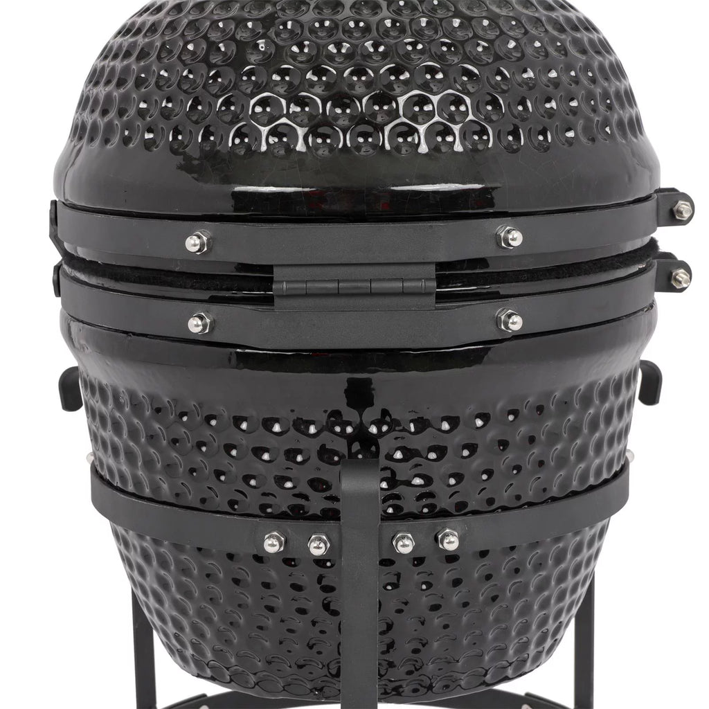 13in Round Ceramic Charcoal Grill Black F370782