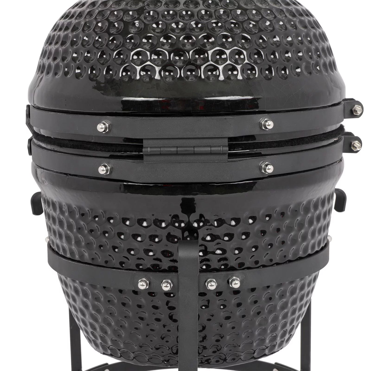 13in Round Ceramic Charcoal Grill Black F370782