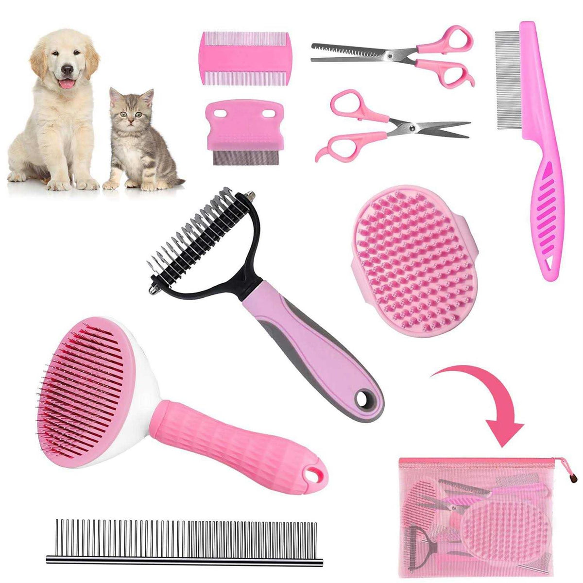 Dog Grooming Brush Shedding Kit C788329