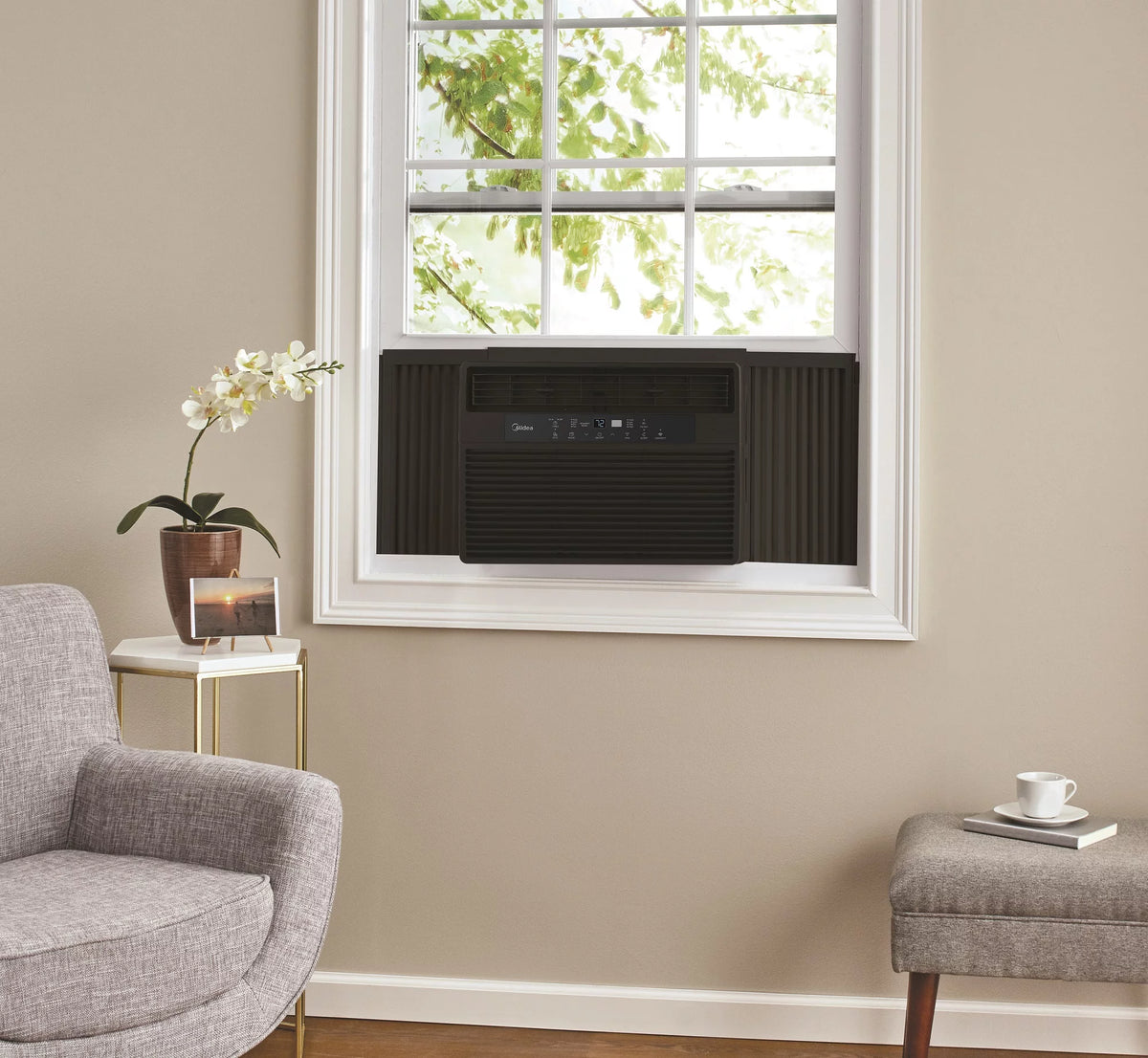 10,000 BTU 115V Smart Window AC with Remote, White C297081