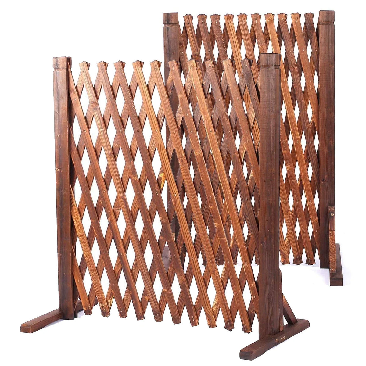 2 Pack 27.5 x 63 Extendable Wood Fence L4755