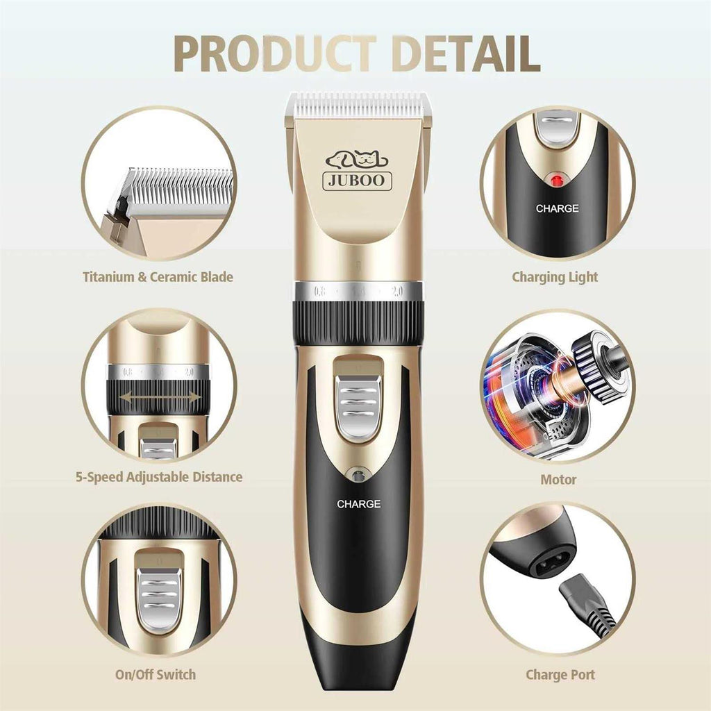 Dog Clippers Low Noise Rechargeable Cordless Grooming Kit H8554