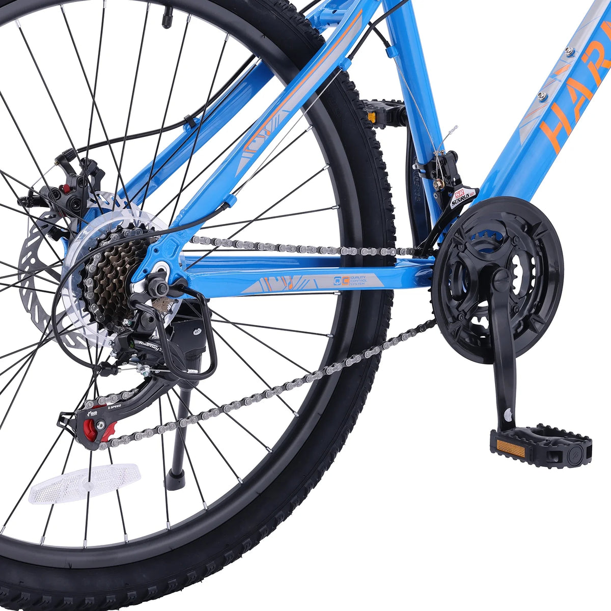 26 Aluminum Mountain Bike with Disc Brakes & Suspension, Black D6457