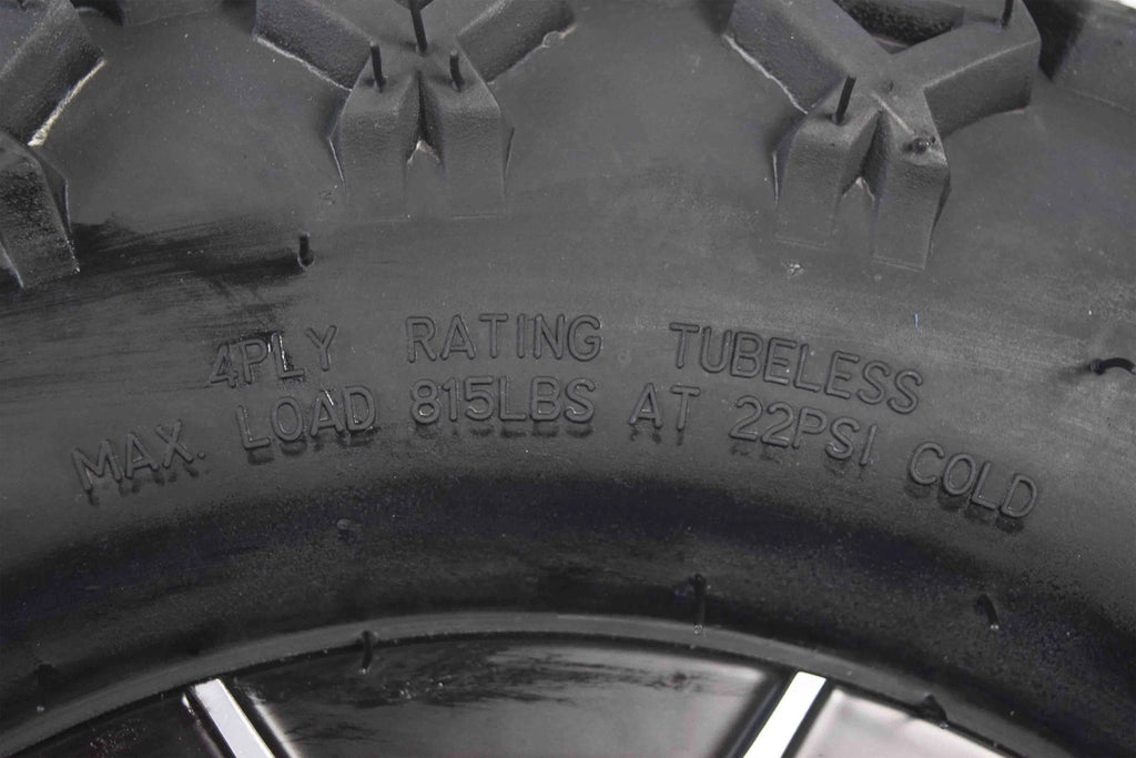 20x10-10 Golf Cart Turf Tire & Black Wheel Kit N416