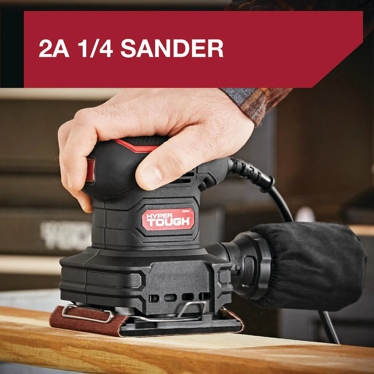 2 Amp Corded 1/4 Sheet Palm Sander with Dust Bag W436