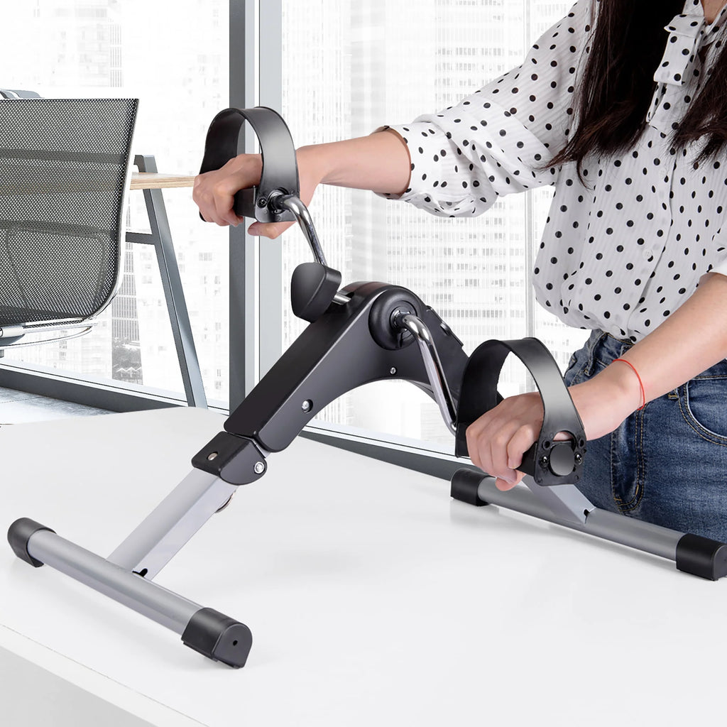 Folding Stationary Under Desk Exercise Bike T31392