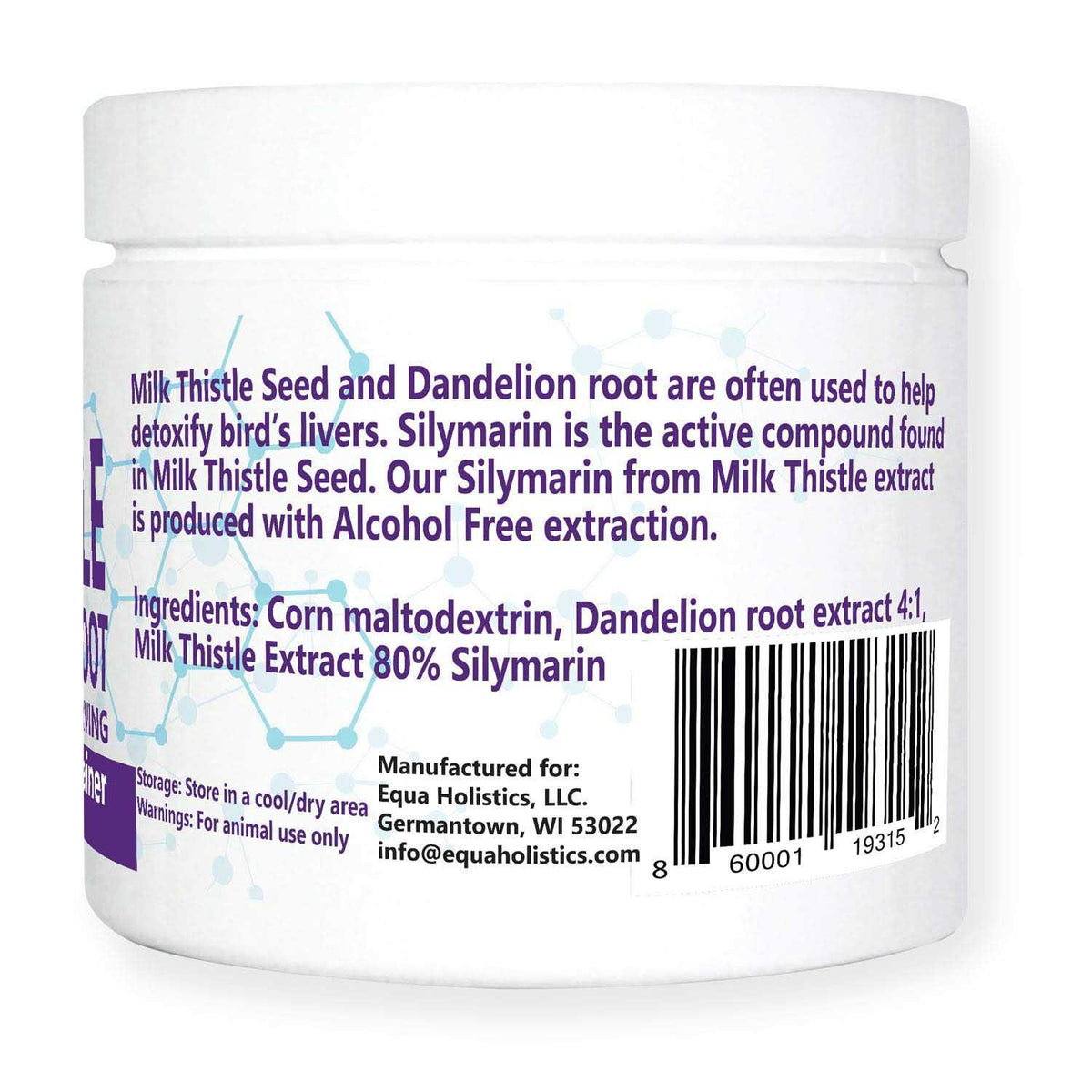 Milk Thistle & Dandelion Root Bird Supplement V76477